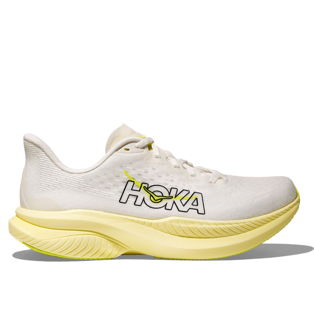 ホカ（HOKA）（レディース）ランニングシューズ ジョギングシューズ マッハ 6  ホワイト イエロー 1147810-WNH スニーカー