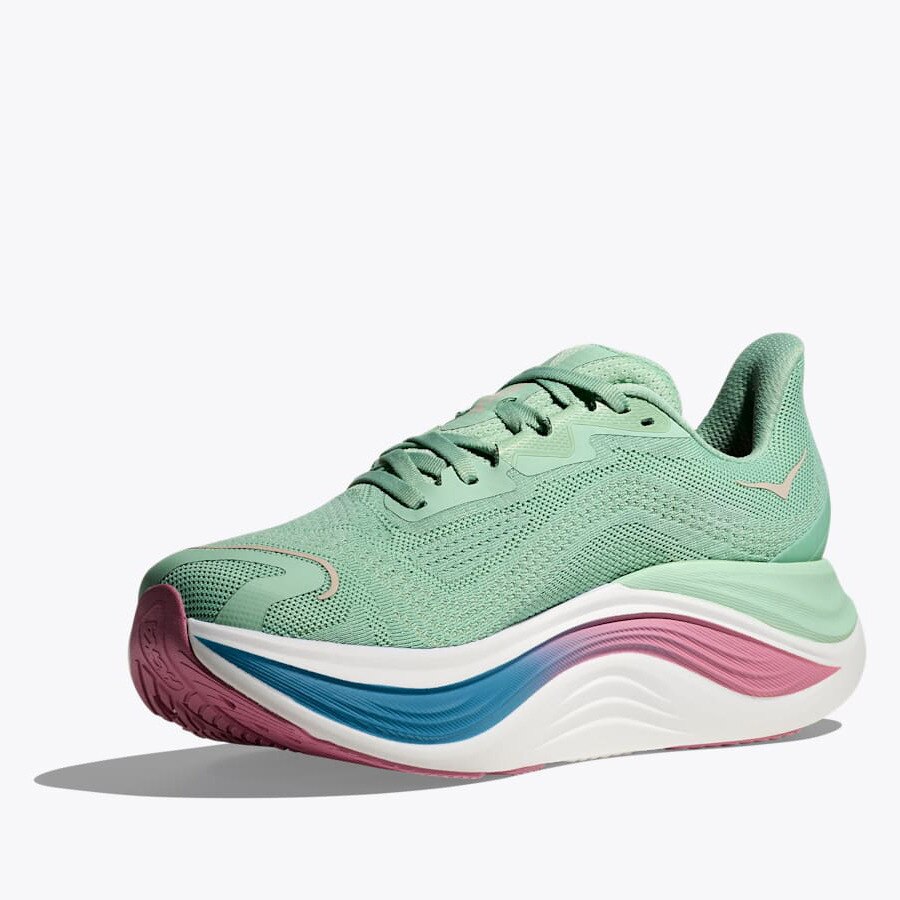 ホカ（HOKA）（レディース）ランニングシューズ ジョギングシューズ スカイワード X グリーン 1147912-JTD スニーカー 
