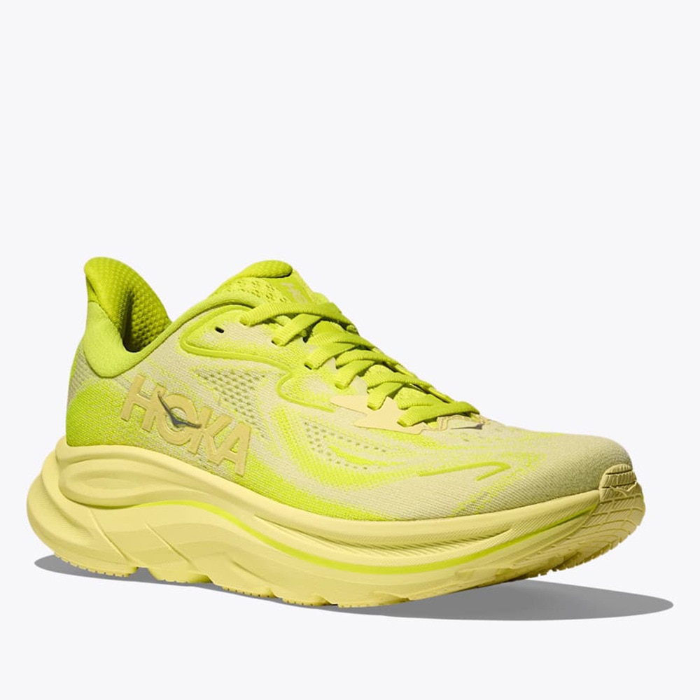 ホカ（HOKA）（レディース）ランニングシューズ ジョギングシューズ クリフトン 10  イエロー 1162031-NSS スニーカー