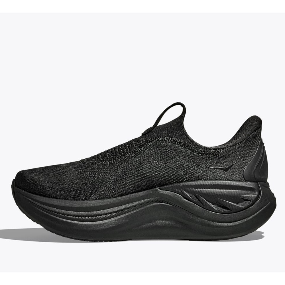 ホカ（HOKA）（レディース）ランニングシューズ ジョギングシューズ スカイワード レースレス ブラック 1168877-BBLC スニーカー