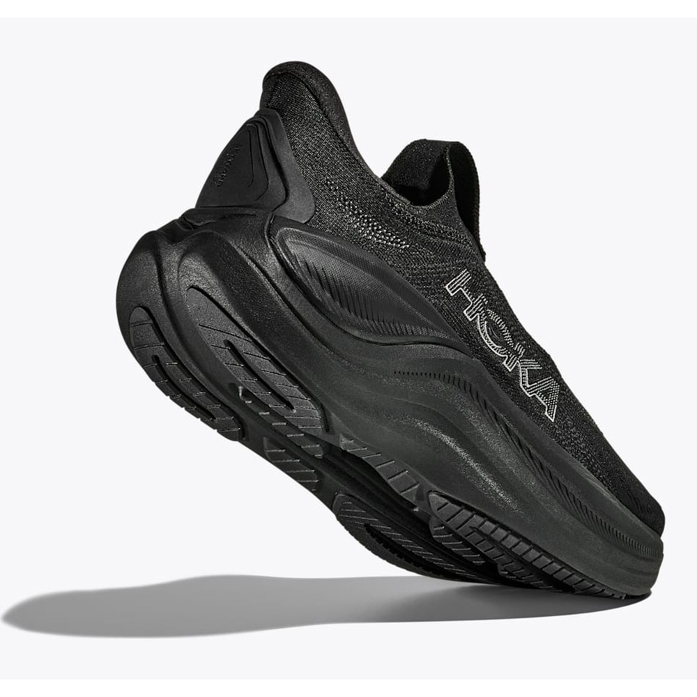 ホカ（HOKA）（レディース）ランニングシューズ ジョギングシューズ スカイワード レースレス ブラック 1168877-BBLC スニーカー