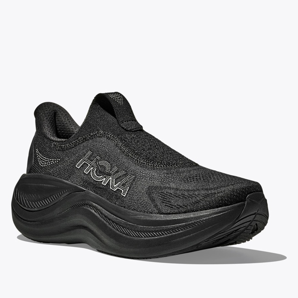 ホカ（HOKA）（レディース）ランニングシューズ ジョギングシューズ スカイワード レースレス ブラック 1168877-BBLC スニーカー