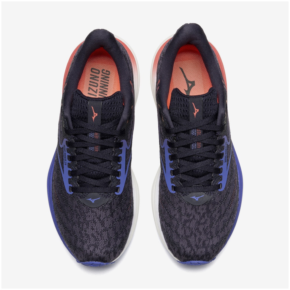 ミズノ（MIZUNO）（レディース）【先行予約商品】ノベルティ付き! ランニングシューズ ジョギングシューズ ウエーブライダー 29 ネイビー パープル J1GD250321