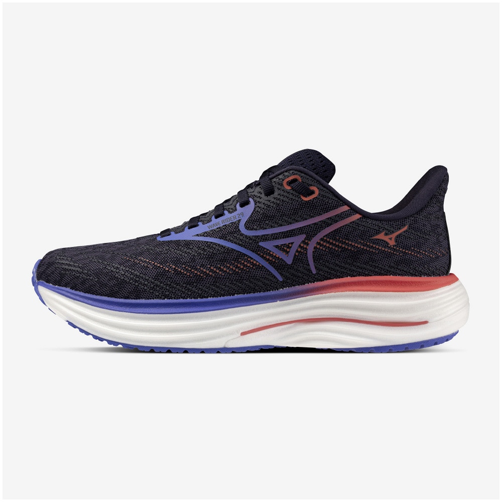 ミズノ（MIZUNO）（レディース）【先行予約商品】ノベルティ付き! ランニングシューズ ジョギングシューズ ウエーブライダー 29 ネイビー パープル J1GD250321