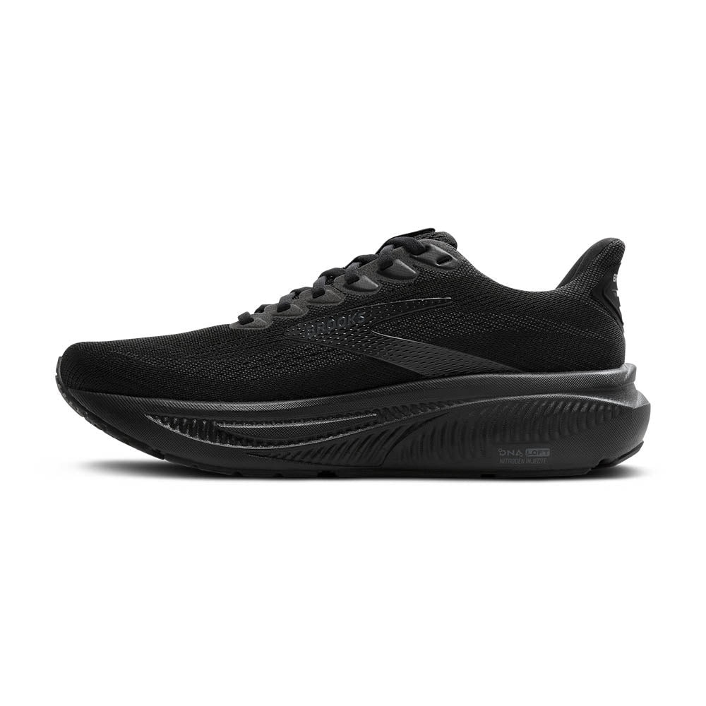 ブルックス（BROOKS）（レディース）ランニングシューズ ジョギングシューズ ゴースト 17 ワイド ブラック BRW4313 BLK スニーカー