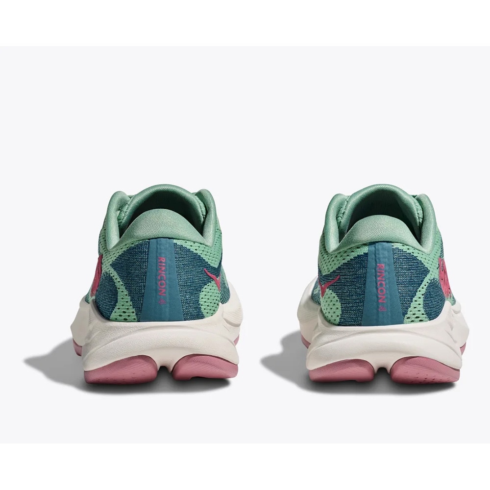 ホカ（HOKA）（レディース）ランニングシューズ ジョギングシューズ リンコン 4 ワイド グリーン ピンク 1155133-JTL スニーカー