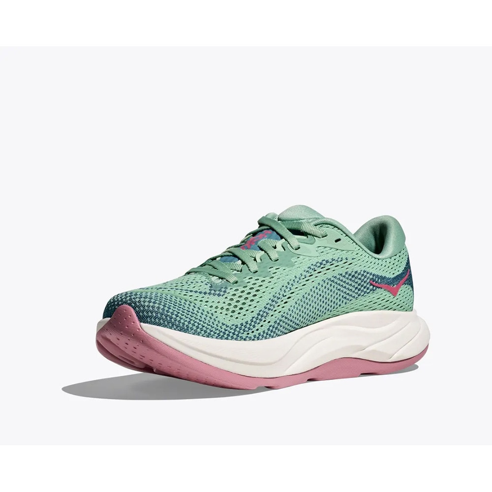 ホカ（HOKA）（レディース）ランニングシューズ ジョギングシューズ リンコン 4 ワイド グリーン ピンク 1155133-JTL スニーカー