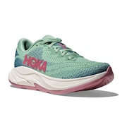 (レディース)ランニングシューズ ジョギングシューズ リンコン 4 ワイド グリーン ピンク 1155133-JTL スニーカー