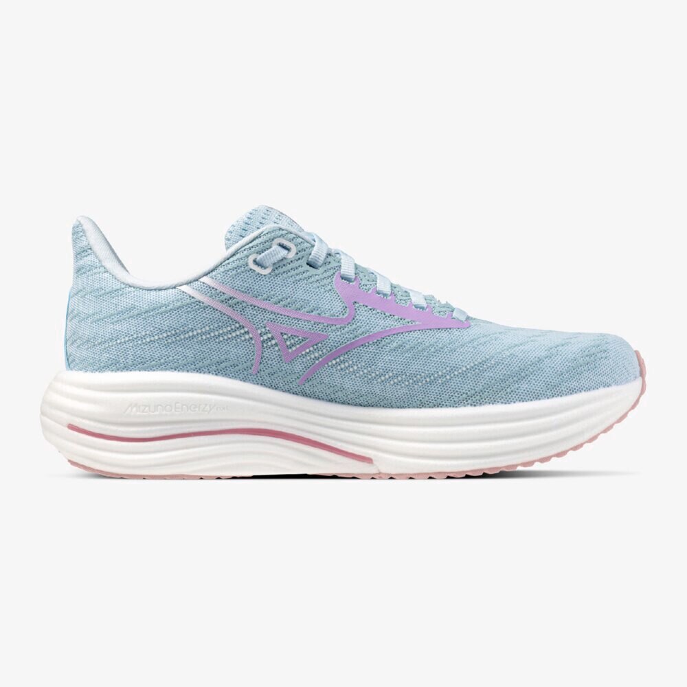 ミズノ（MIZUNO）（レディース）ランニングシューズ ジョギングシューズ ウエーブ ライダー 29 SW ライトブルー J1GD250625 スニーカー