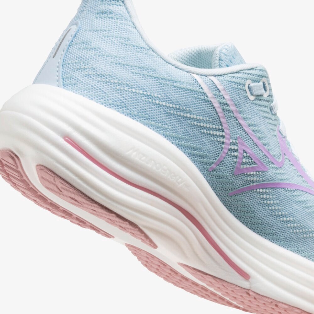 ミズノ（MIZUNO）（レディース）ランニングシューズ ジョギングシューズ ウエーブ ライダー 29 SW ライトブルー J1GD250625 スニーカー