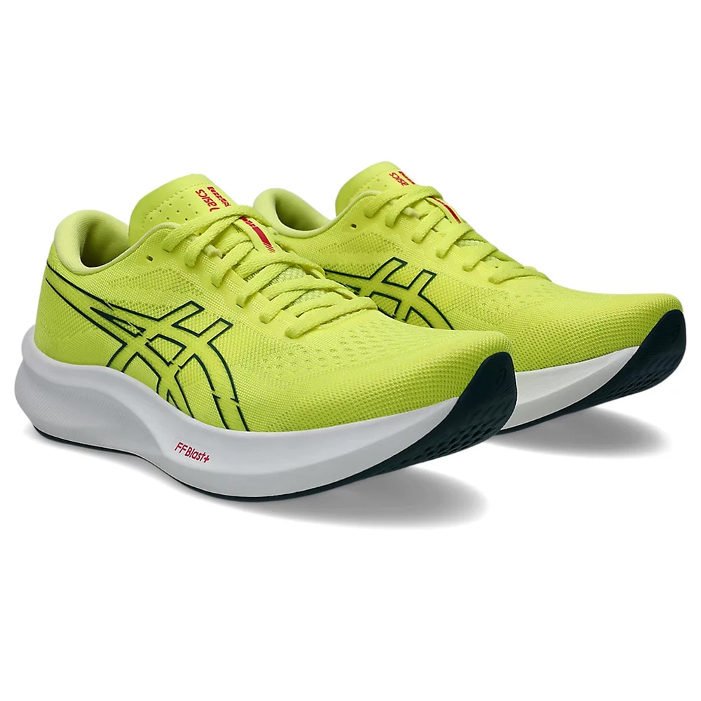 アシックス（ASICS）（レディース）ランニングシューズ ジョギングシューズ エボライド スピード イエロー グリーン 1012B763.750
