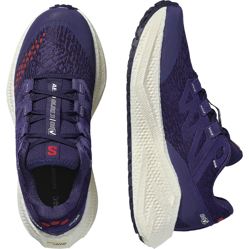 サロモン（SALOMON）（レディース）ランニングシューズ ジョギングシューズ エアロ グライド 3 グラベル パープル L47870600 スニーカー