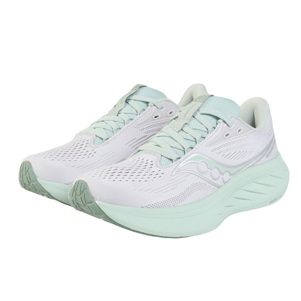 サッカニー（SAUCONY）（レディース）ランニングシューズ ジョギングシューズ ライド18 S11000-221 FOG/MIST