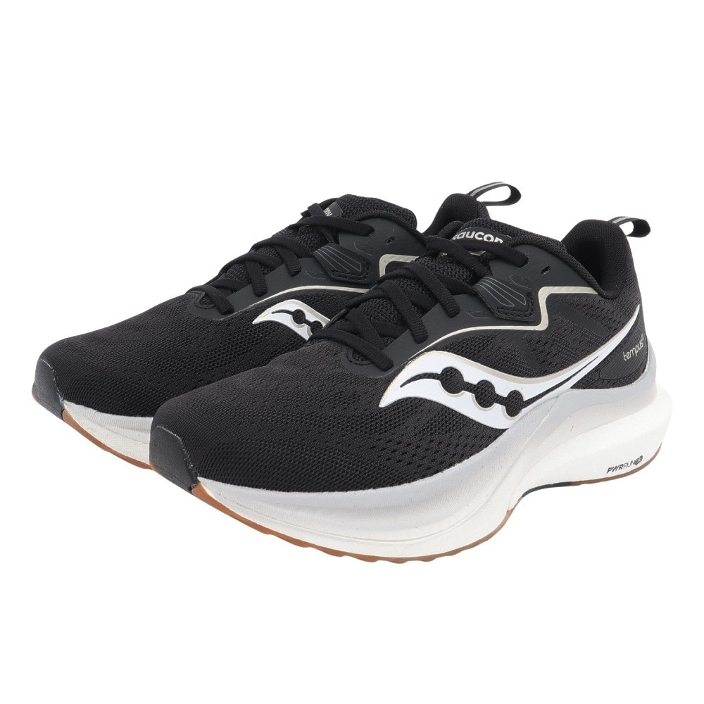 サッカニー（SAUCONY）（レディース）ランニングシューズ ジョギングシューズ テンパス2 S10973-200 BK/WHT