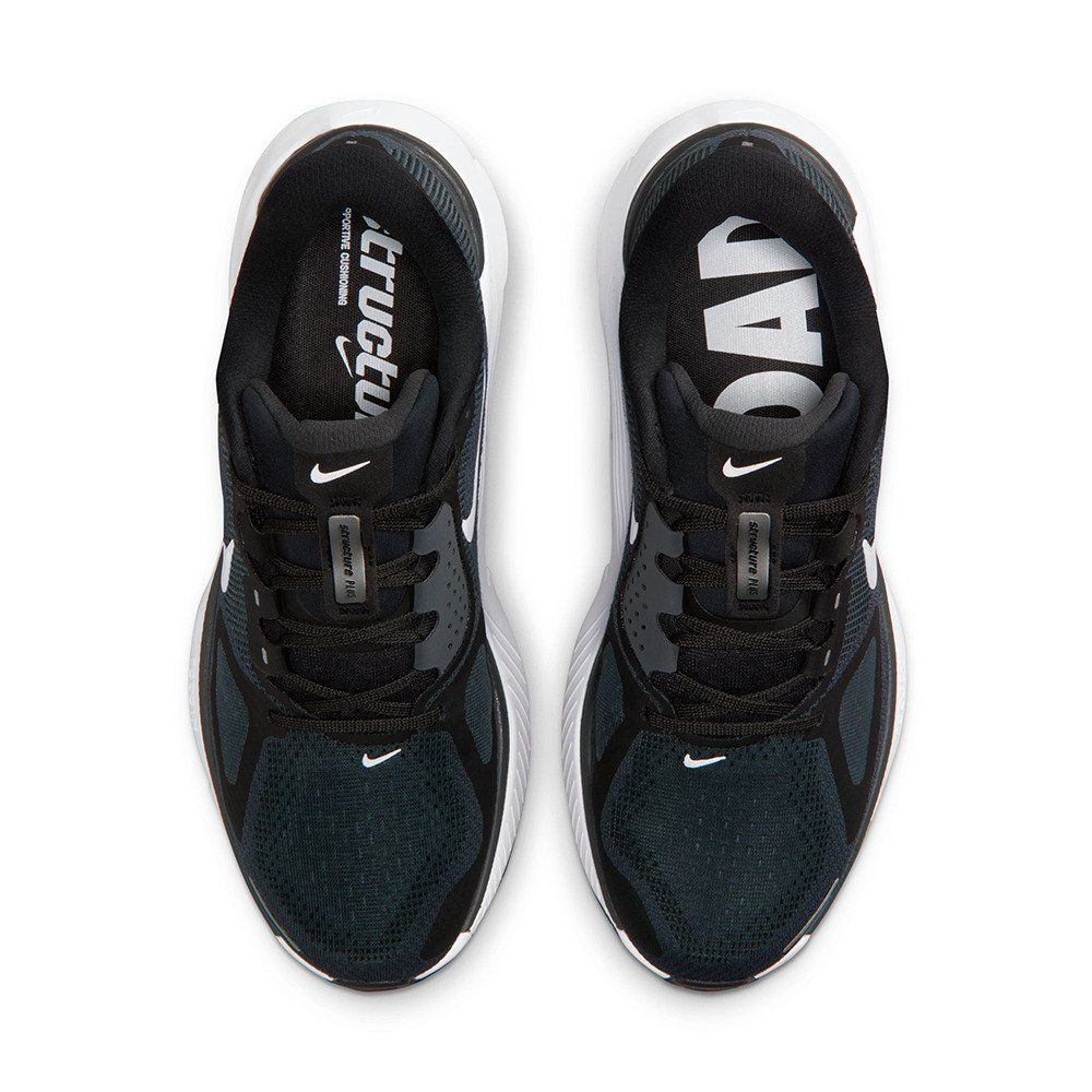 ナイキ（NIKE）（レディース）ランニングシューズ ジョギングシューズ ストラクチャー プラス ブラック HQ3049-001 スポーツシューズ