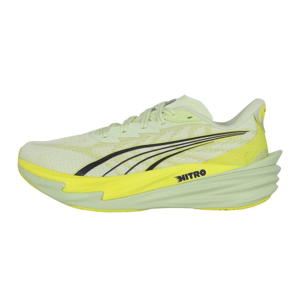 プーマ（PUMA）（レディース）ランニングシューズ ジョギングシューズ ディヴィエイト ニトロ 4 フラッシュイエロー 31212404 スポーツ シューズ
