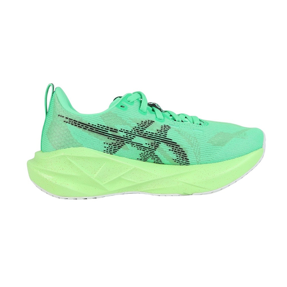 アシックス（ASICS）（レディース）ランニングシューズ ジョギングシューズ ノヴァブラスト 5 グリーン ブラック 1012B991.300