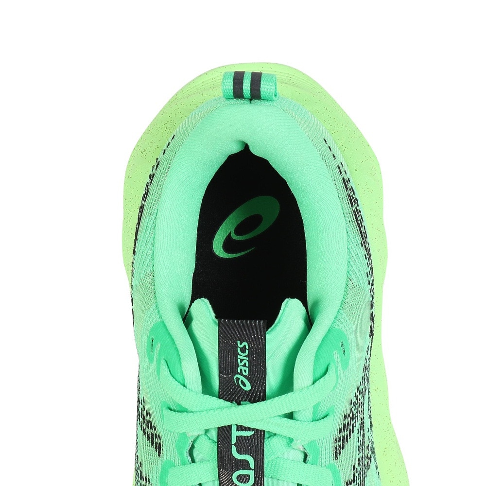 アシックス（ASICS）（レディース）ランニングシューズ ジョギングシューズ ノヴァブラスト 5 グリーン ブラック 1012B991.300