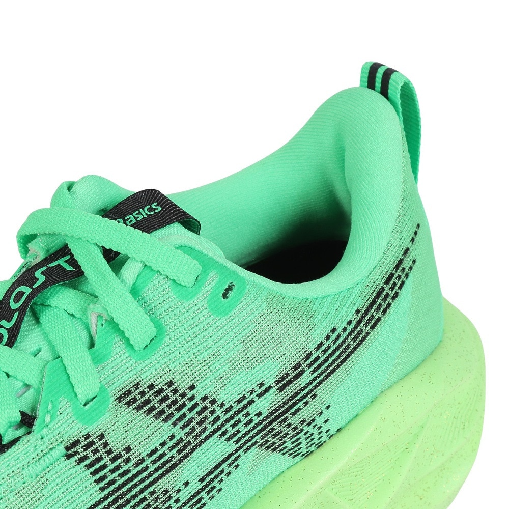 アシックス（ASICS）（レディース）ランニングシューズ ジョギングシューズ ノヴァブラスト 5 グリーン ブラック 1012B991.300