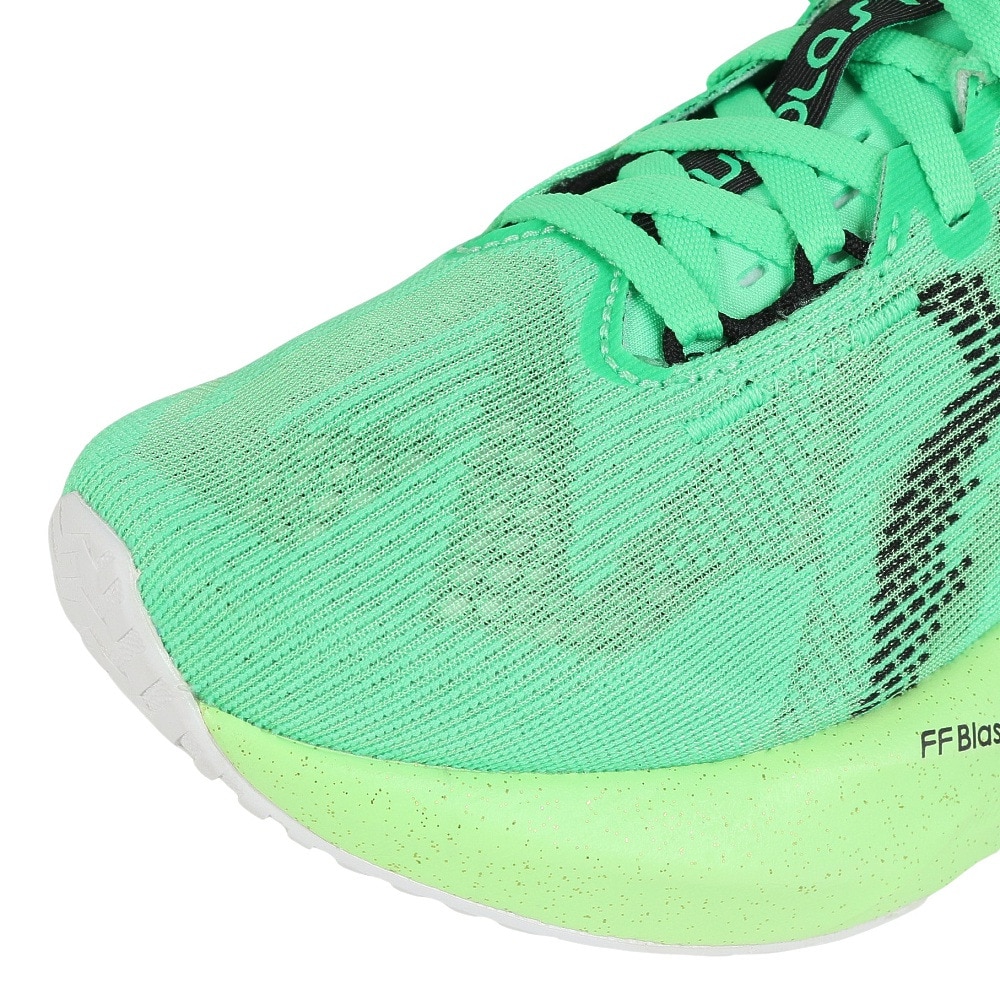 アシックス（ASICS）（レディース）ランニングシューズ ジョギングシューズ ノヴァブラスト 5 グリーン ブラック 1012B991.300