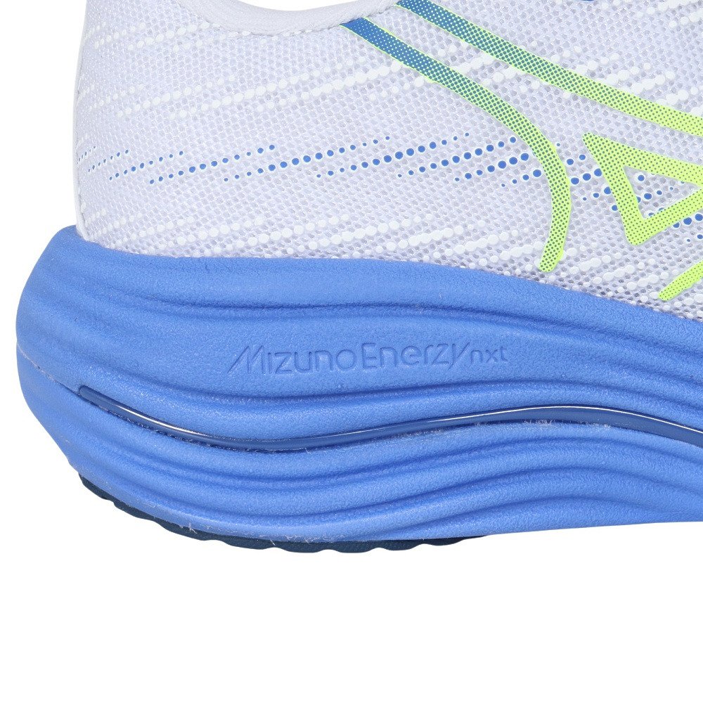ミズノ（MIZUNO）（レディース）ランニングシューズ ジョギングシューズ ウエーブライダー 29 ホワイト イエロー J1GD250371 部活 スポーツシューズ
