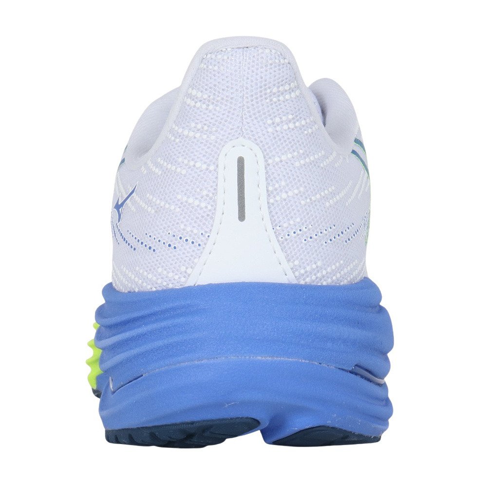 ミズノ（MIZUNO）（レディース）ランニングシューズ ジョギングシューズ ウエーブライダー 29 ホワイト イエロー J1GD250371 部活 スポーツシューズ