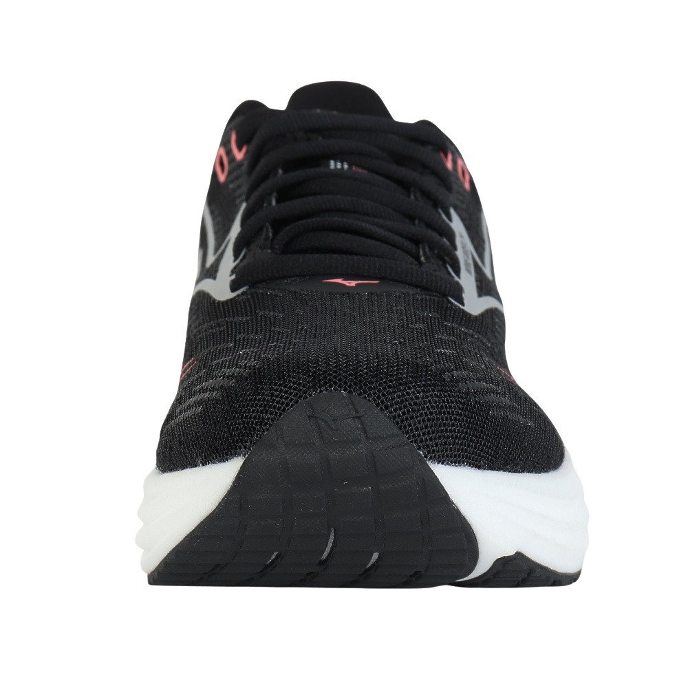 ミズノ（MIZUNO）（レディース）ランニングシューズ ジョギングシューズ ウエーブライダー 29 SW ブラック シルバー J1GD250675 部活 スポーツシューズ