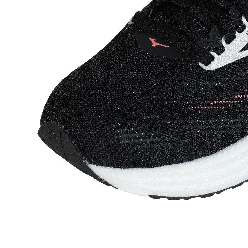 ミズノ（MIZUNO）（レディース）ランニングシューズ ジョギングシューズ ウエーブライダー 29 SW ブラック シルバー J1GD250675 部活 スポーツシューズ