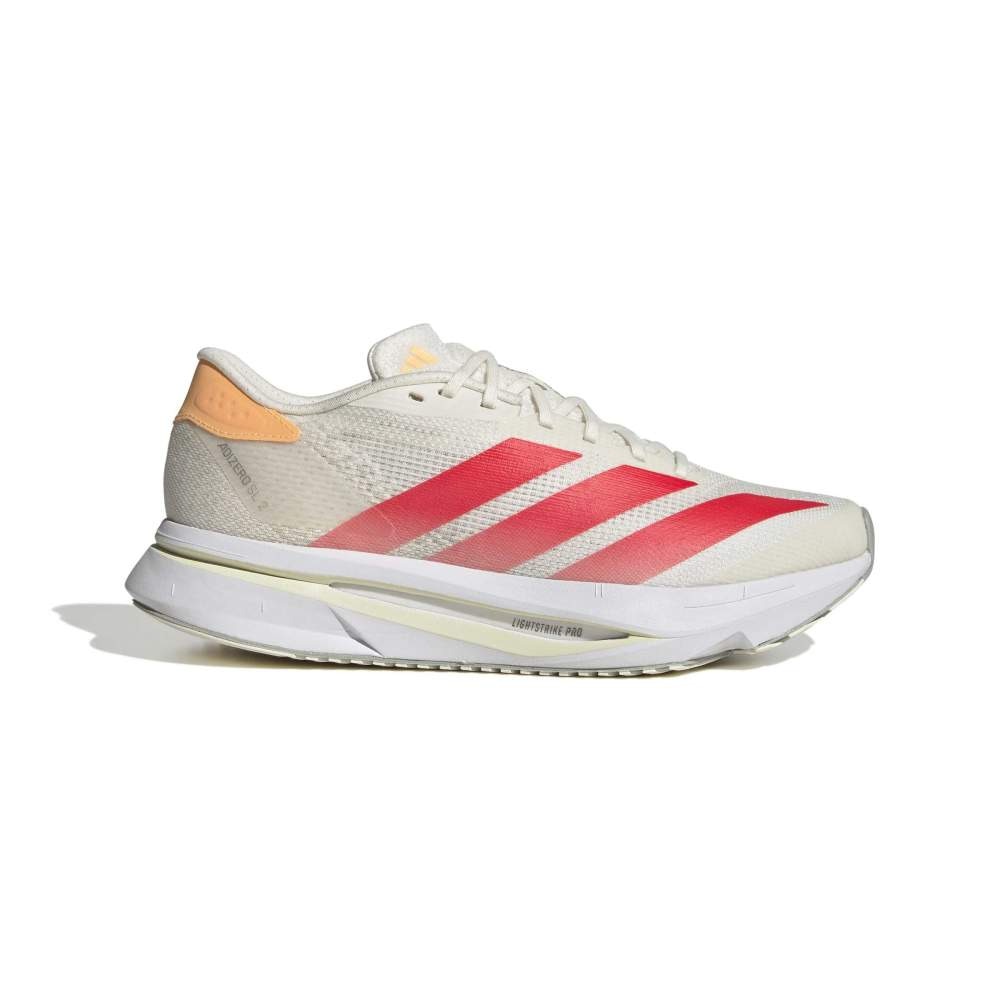 アディダス（adidas）（レディース）ランニングシューズ ジョギングシューズ アディゼロ SL2 ホワイト レッド NMQ08-JQ3132 スポーツ シューズ