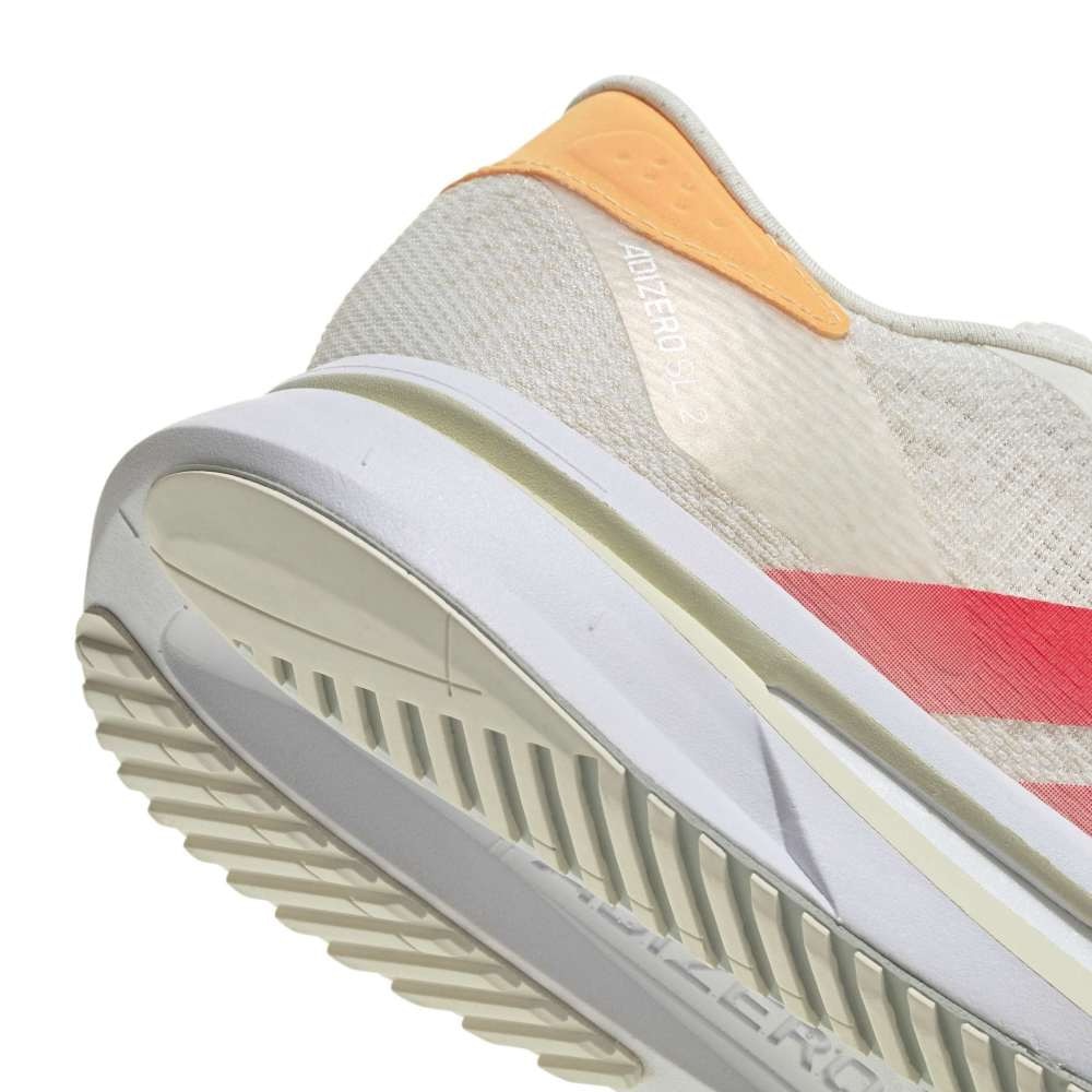 アディダス（adidas）（レディース）ランニングシューズ ジョギングシューズ アディゼロ SL2 ホワイト レッド NMQ08-JQ3132 スポーツ シューズ