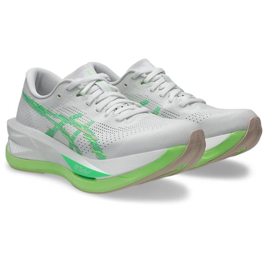 ASICS RISE2 ホワイト グリーン　箱あり アシックス（ASICS）（レディース）ランニングシューズ ジョギング