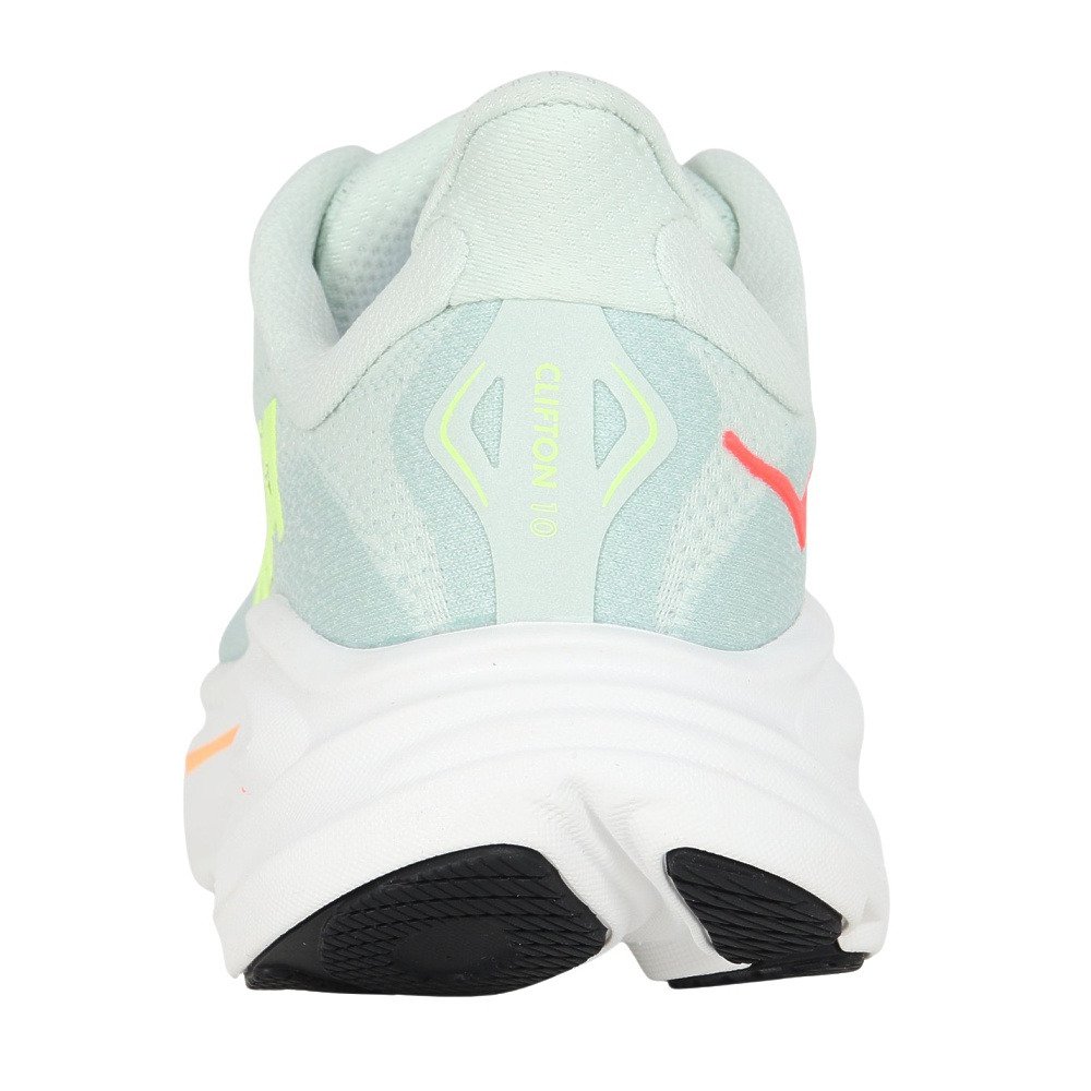 ホカ（HOKA）（レディース）ランニングシューズ ジョギングシューズ クリフトン 10 ワイド グリーン イエロー 1162050-SLSSN スポーツ シューズ