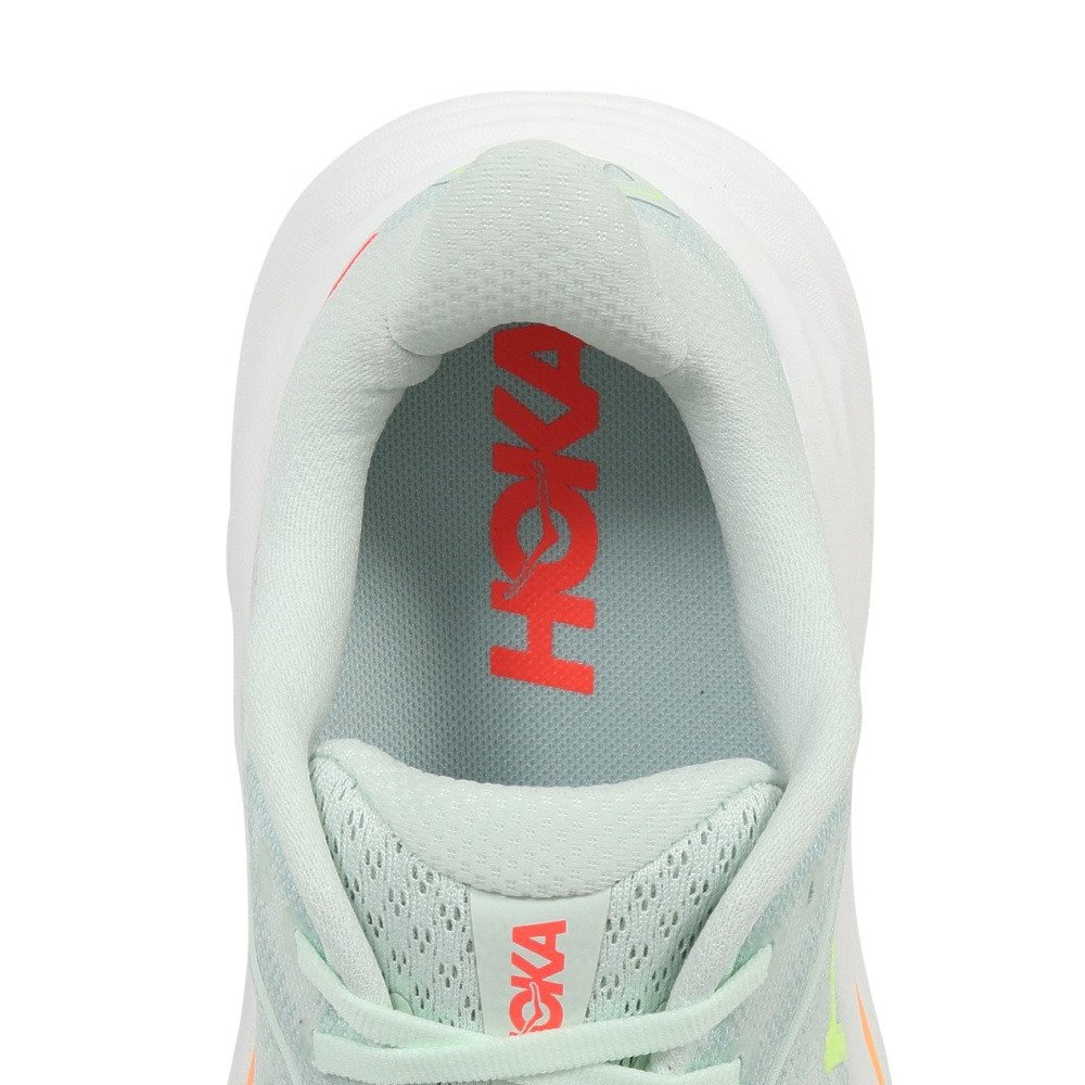 ホカ（HOKA）（レディース）ランニングシューズ ジョギングシューズ クリフトン 10 ワイド グリーン イエロー 1162050-SLSSN スポーツ シューズ