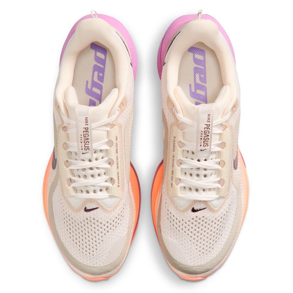 ナイキ（NIKE）（レディース）ランニングシューズ ジョギングシューズ ペガサス プレミアム ホワイト オレンジ HQ2593-113 スポーツ シューズ