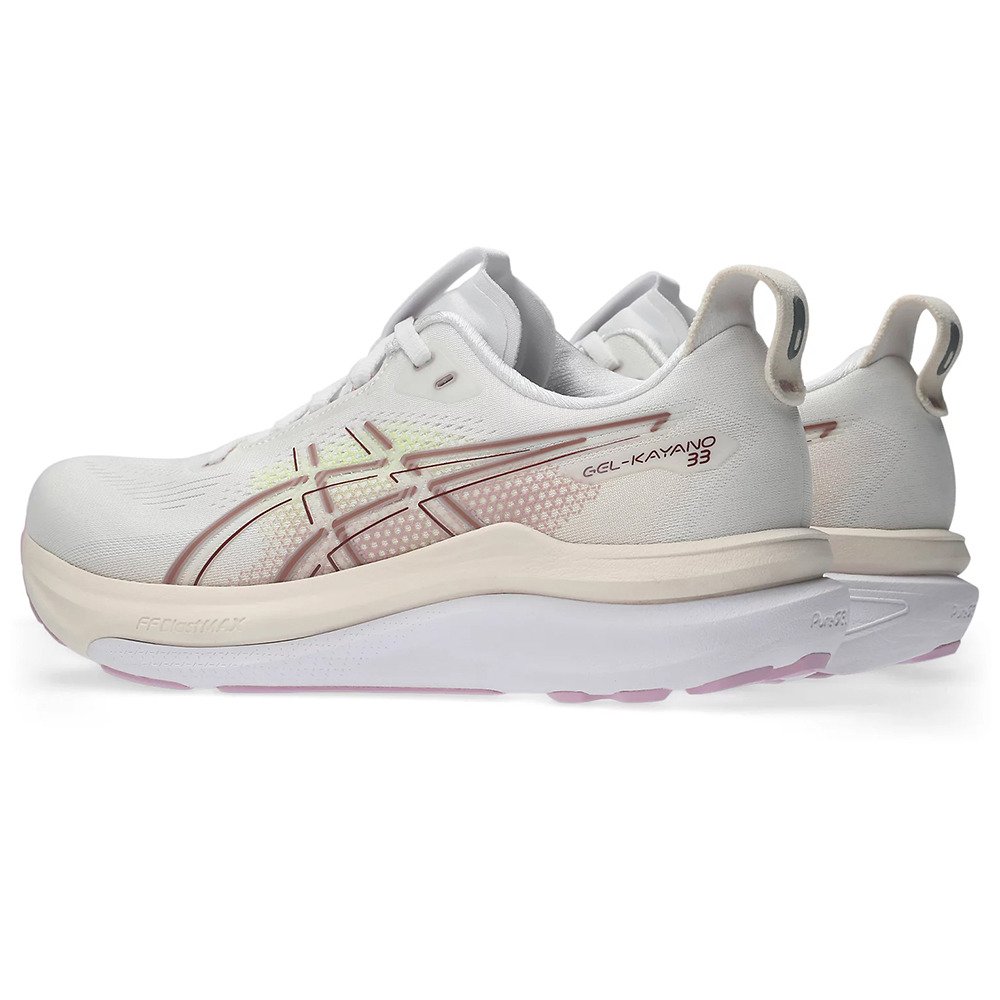 アシックス（ASICS）（レディース）ランニングシューズ ジョギングシューズ ゲルカヤノ 33 ホワイト ブラウン 1012B939.100 スポーツ シューズ トレーニング
