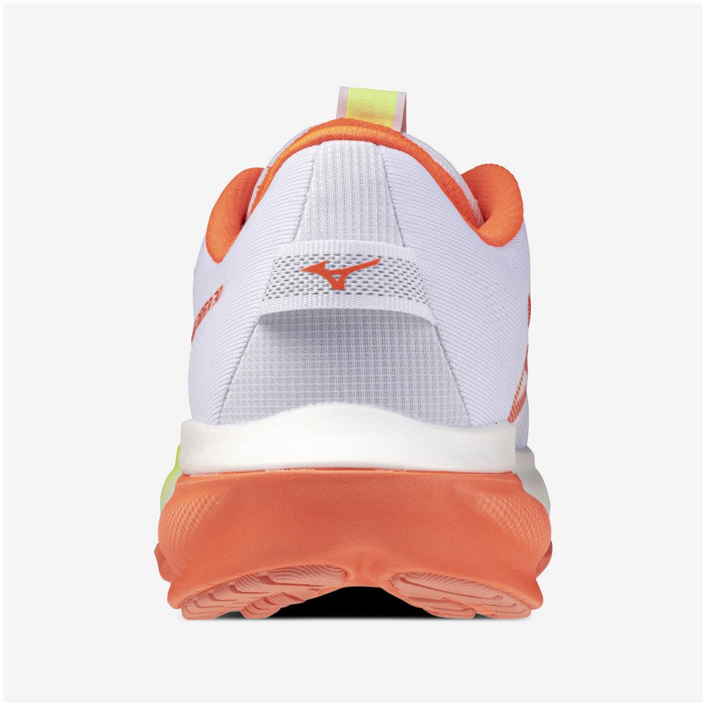 ミズノ（MIZUNO）（レディース）ランニングシューズ ジョギングシューズ ウエーブライダー 30 ホワイト オレンジ J1GW262071 スポーツシューズ