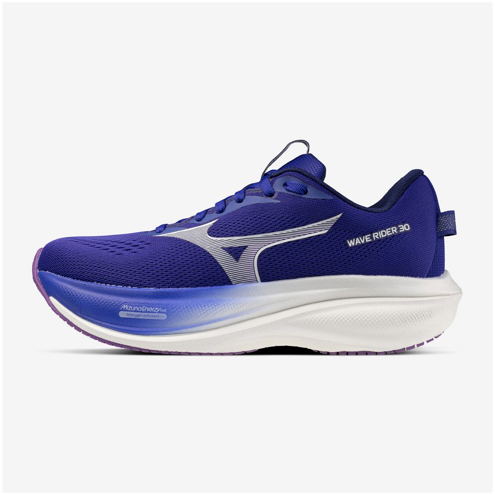 ミズノ（MIZUNO）（レディース）ランニングシューズ ジョギングシューズ ウエーブライダー 30 ブルー ホワイト J1GW262073 スポーツシューズ