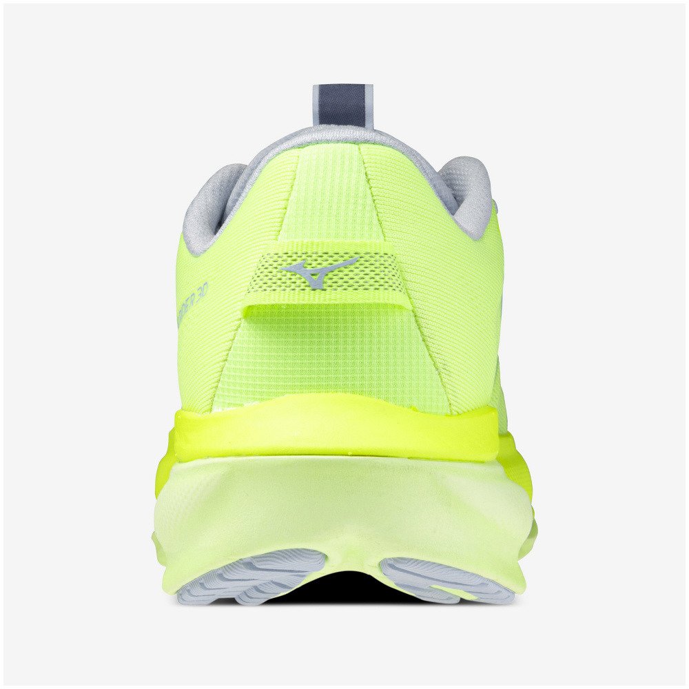 ミズノ（MIZUNO）（レディース）ランニングシューズ ジョギングシューズ ウエーブライダー 30 イエロー ブルー J1GW262078 スポーツシューズ