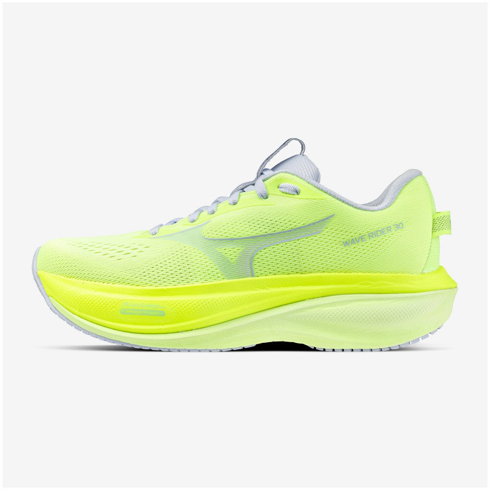 ミズノ（MIZUNO）（レディース）ランニングシューズ ジョギングシューズ ウエーブライダー 30 イエロー ブルー J1GW262078 スポーツシューズ