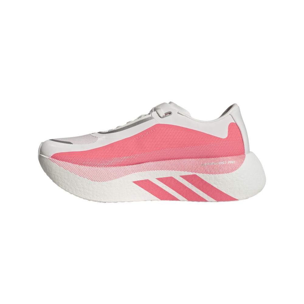 アディダス（adidas）（レディース）ランニングシューズ ジョギングシューズ ハイパーブースト エッジ ホワイト ピンク OQQ27-KI4406 スポーツ シューズ