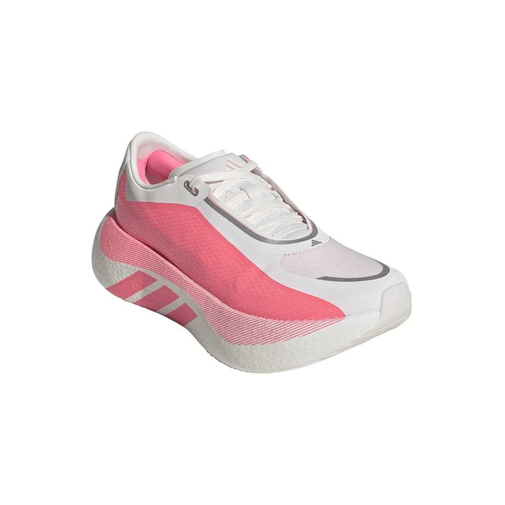 アディダス（adidas）（レディース）ランニングシューズ ジョギングシューズ ハイパーブースト エッジ ホワイト ピンク OQQ27-KI4406 スポーツ シューズ