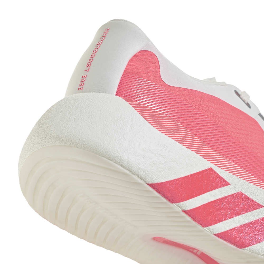 アディダス（adidas）（レディース）ランニングシューズ ジョギングシューズ ハイパーブースト エッジ ホワイト ピンク OQQ27-KI4406 スポーツ シューズ