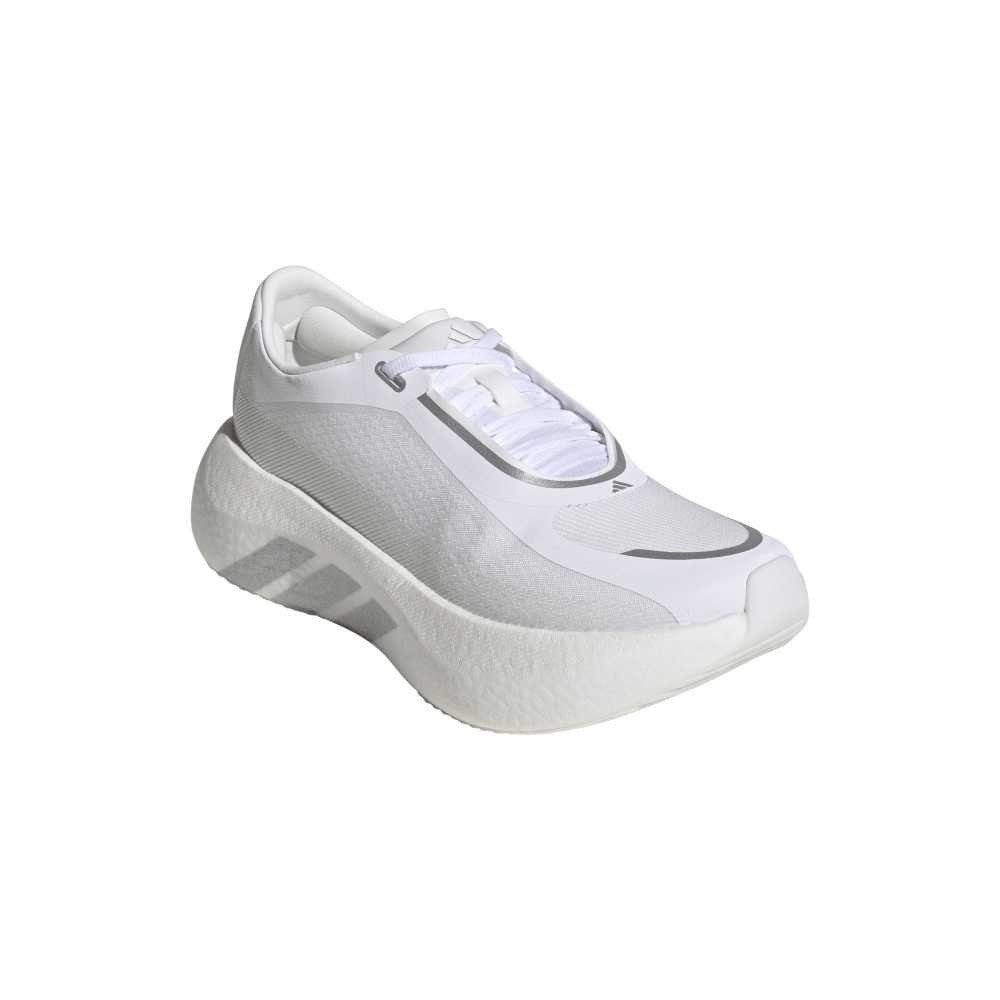 アディダス（adidas）（レディース）ランニングシューズ ジョギングシューズ ハイパーブースト エッジ ホワイト シルバー OQQ27-KI4426 スポーツ シューズ