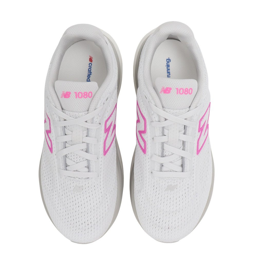 ニューバランス（new balance）（レディース）ランニングシューズ ジョギングシューズ 1080 v15 ホワイト ピンク W10807L4 D スポーツ シューズ トレーニング