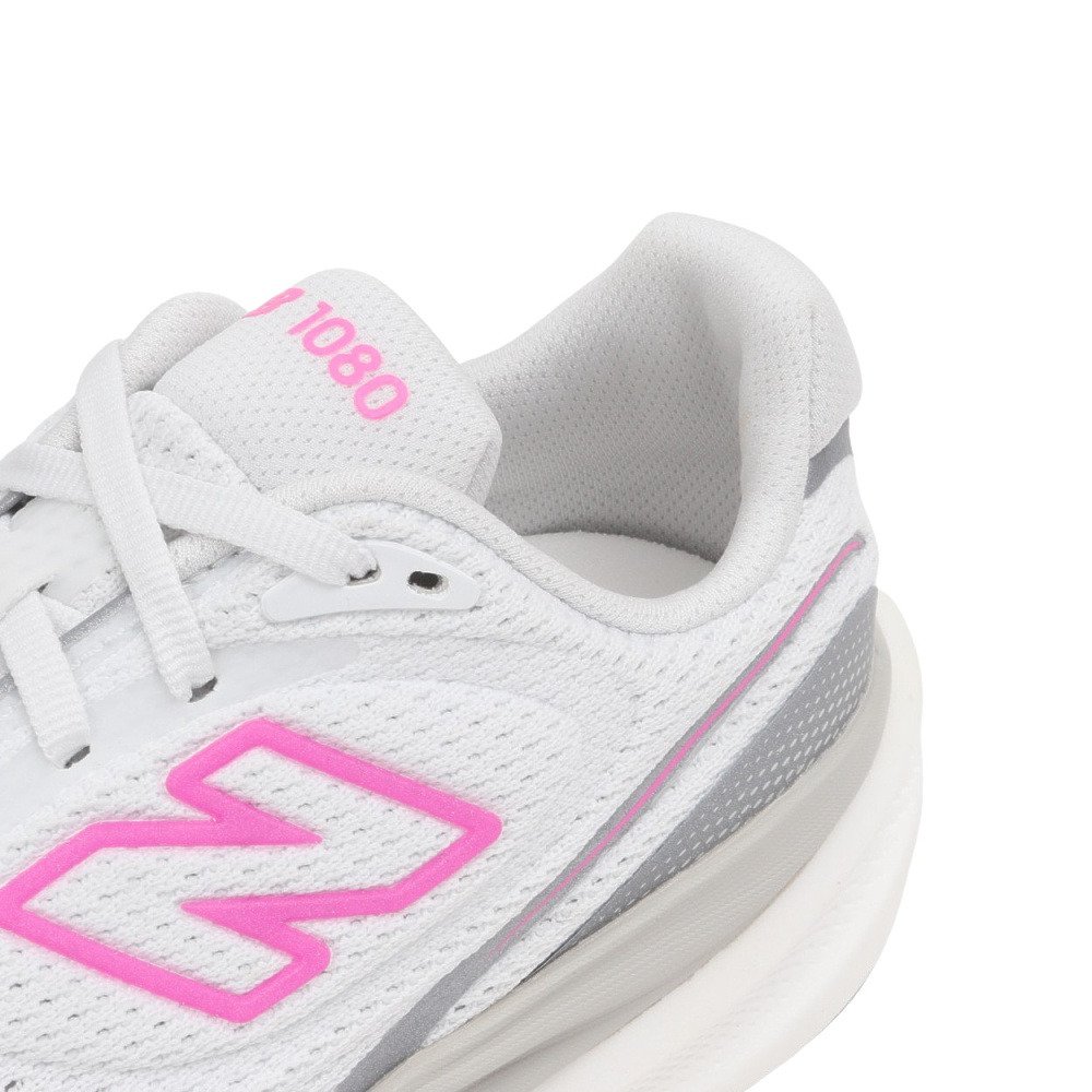 ニューバランス（new balance）（レディース）ランニングシューズ ジョギングシューズ 1080 v15 ホワイト ピンク W10807L4 D スポーツ シューズ トレーニング