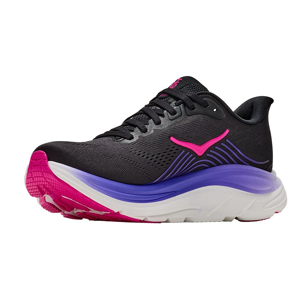 ホカ（HOKA）（レディース）ランニングシューズ ジョギングシューズ クリフトン 11 ブラック パープル 1176573-BNNN