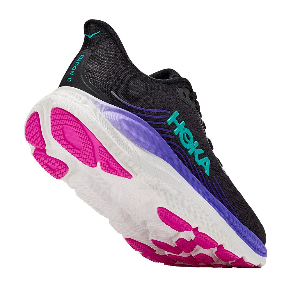 ホカ（HOKA）（レディース）ランニングシューズ ジョギングシューズ クリフトン 11 ブラック パープル 1176573-BNNN