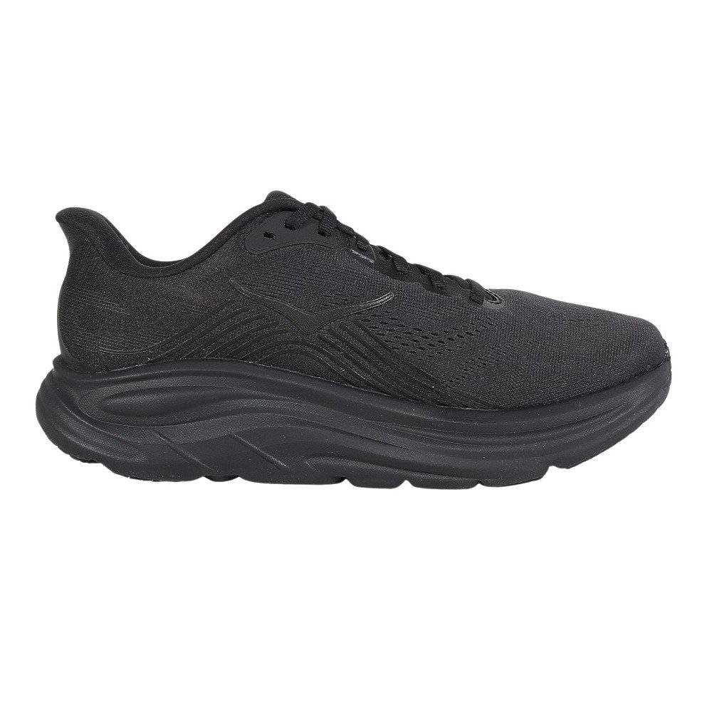 ホカ（HOKA）（レディース）ランニングシューズ ジョギングシューズ クリフトン 11 ワイド ブラック 1177539-BBLC スポーツ シューズ トレーニング