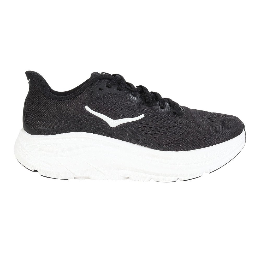ホカ（HOKA）（レディース）ランニングシューズ ジョギングシューズ クリフトン 11 ワイド ブラック ホワイト 1177539-BWHT スポーツ シューズ トレーニング