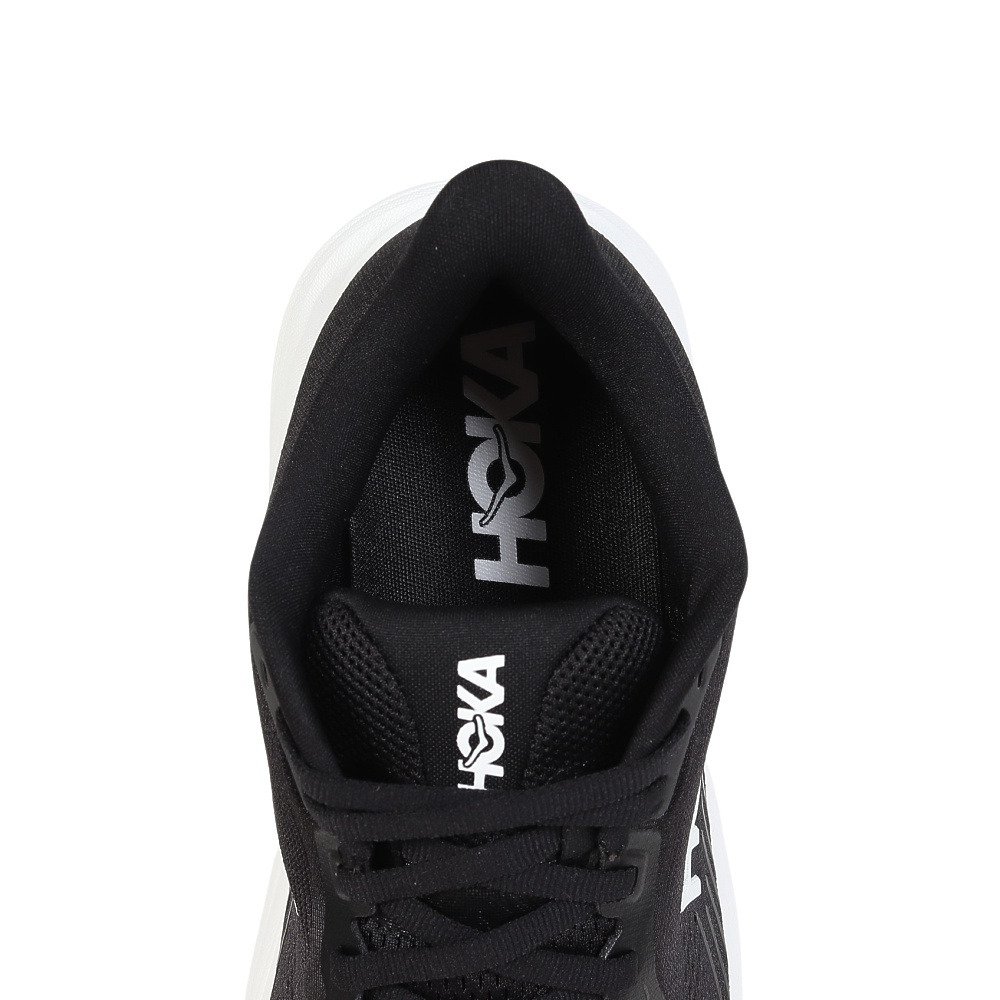 ホカ（HOKA）（レディース）ランニングシューズ ジョギングシューズ クリフトン 11 ワイド ブラック ホワイト 1177539-BWHT スポーツ シューズ トレーニング